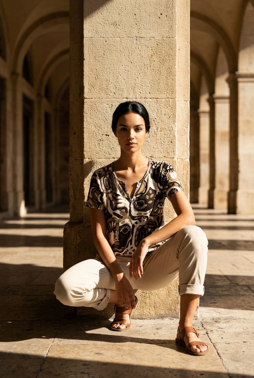 Camiseta Estampada Face