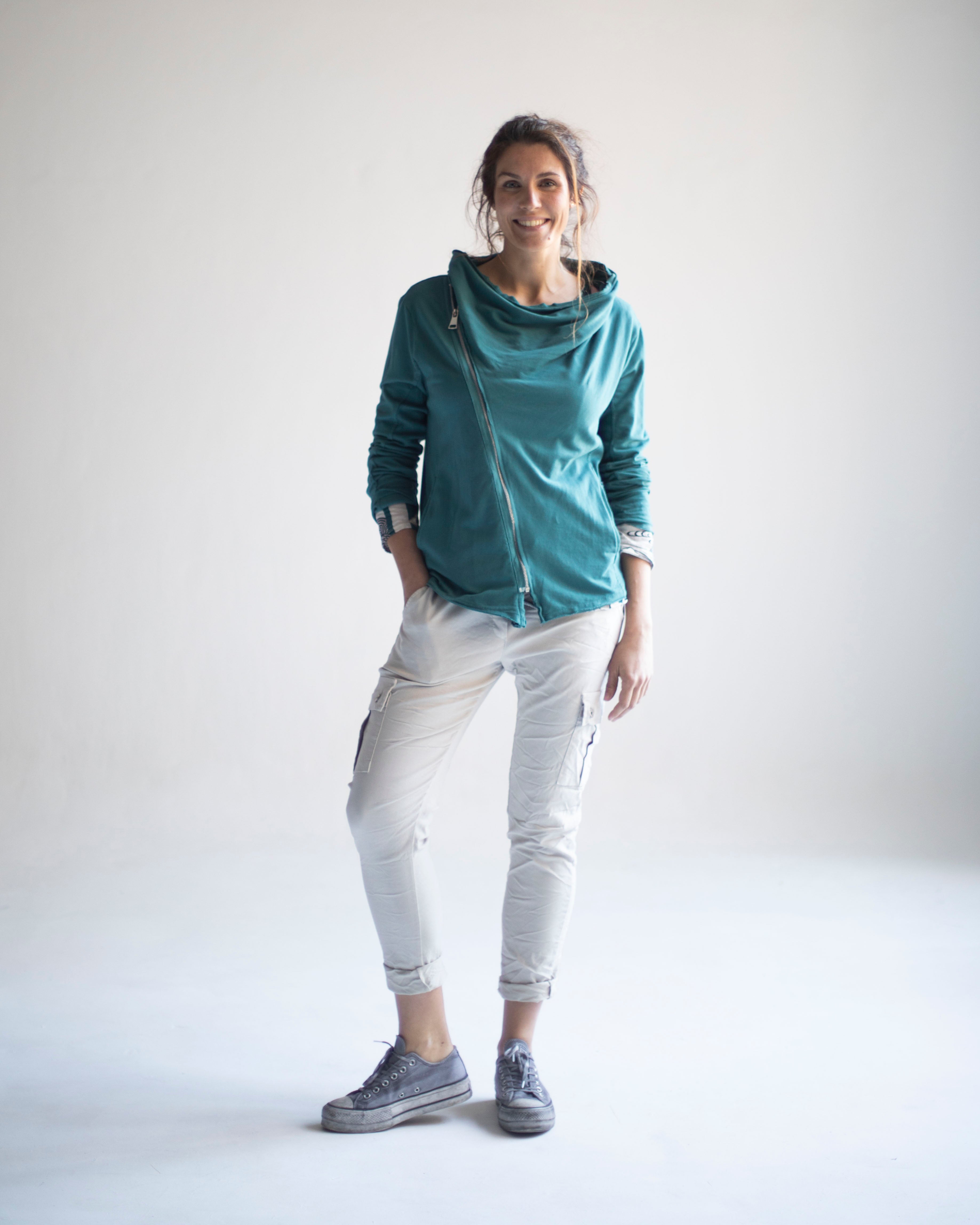 RIA CHAQUETA CREM DIAGONAL FLP L