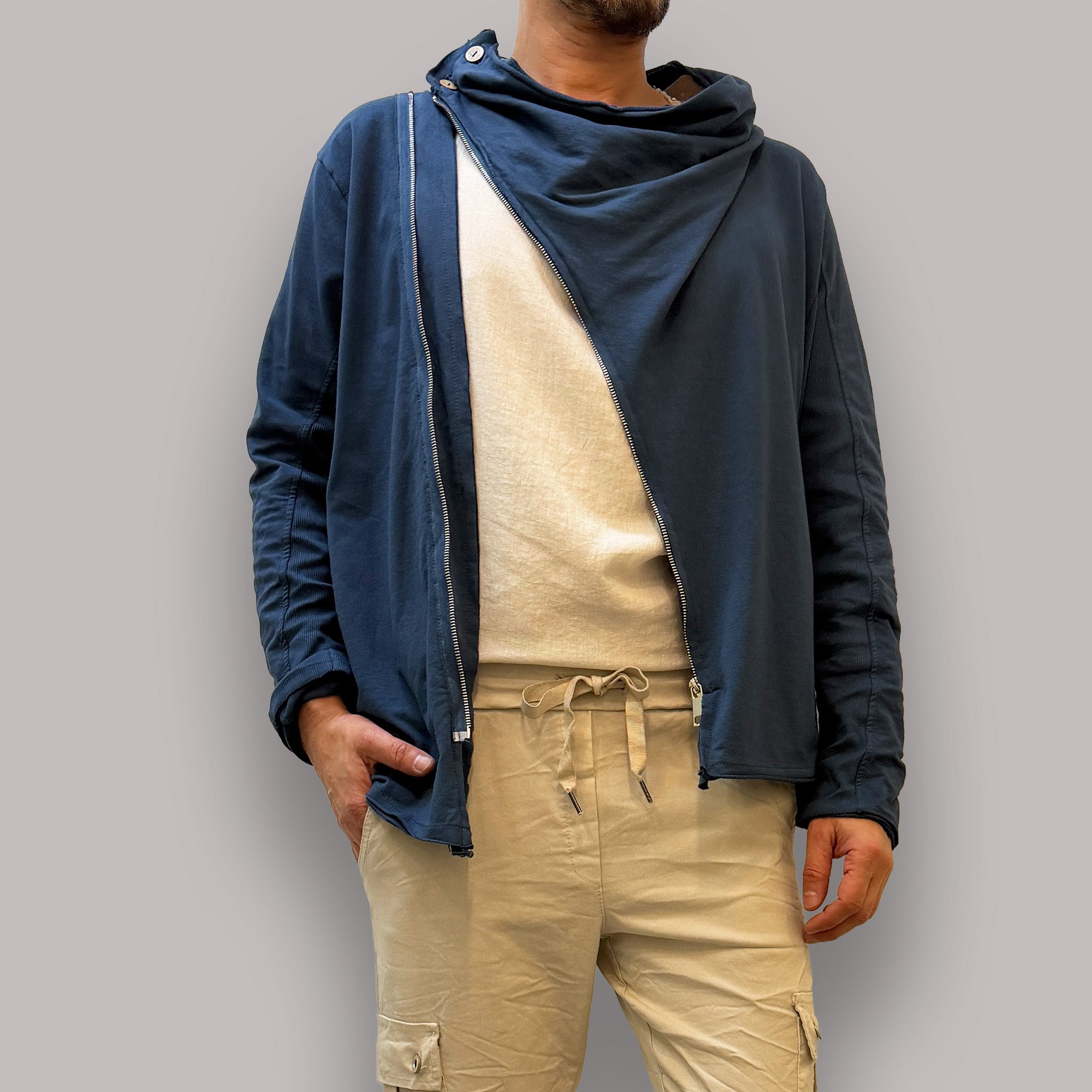 RIA CHAQUETA CREM DIAGONAL FLP L