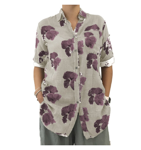 CAMISA FLOWERS