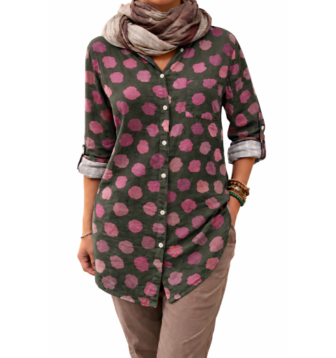 CAMISA ESTAMPADA TOPOS