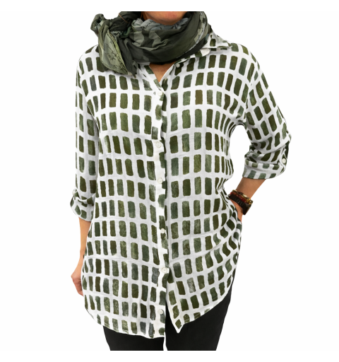 CAMISA LARGA ESTAMPADA...