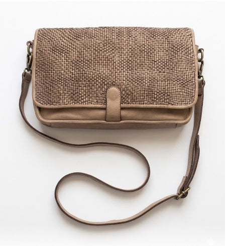 BOLSO BANDOLERA REJILLA PIEL