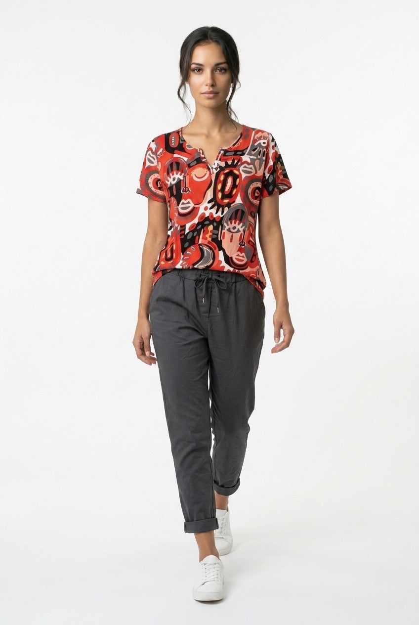 Camiseta Estampada Face