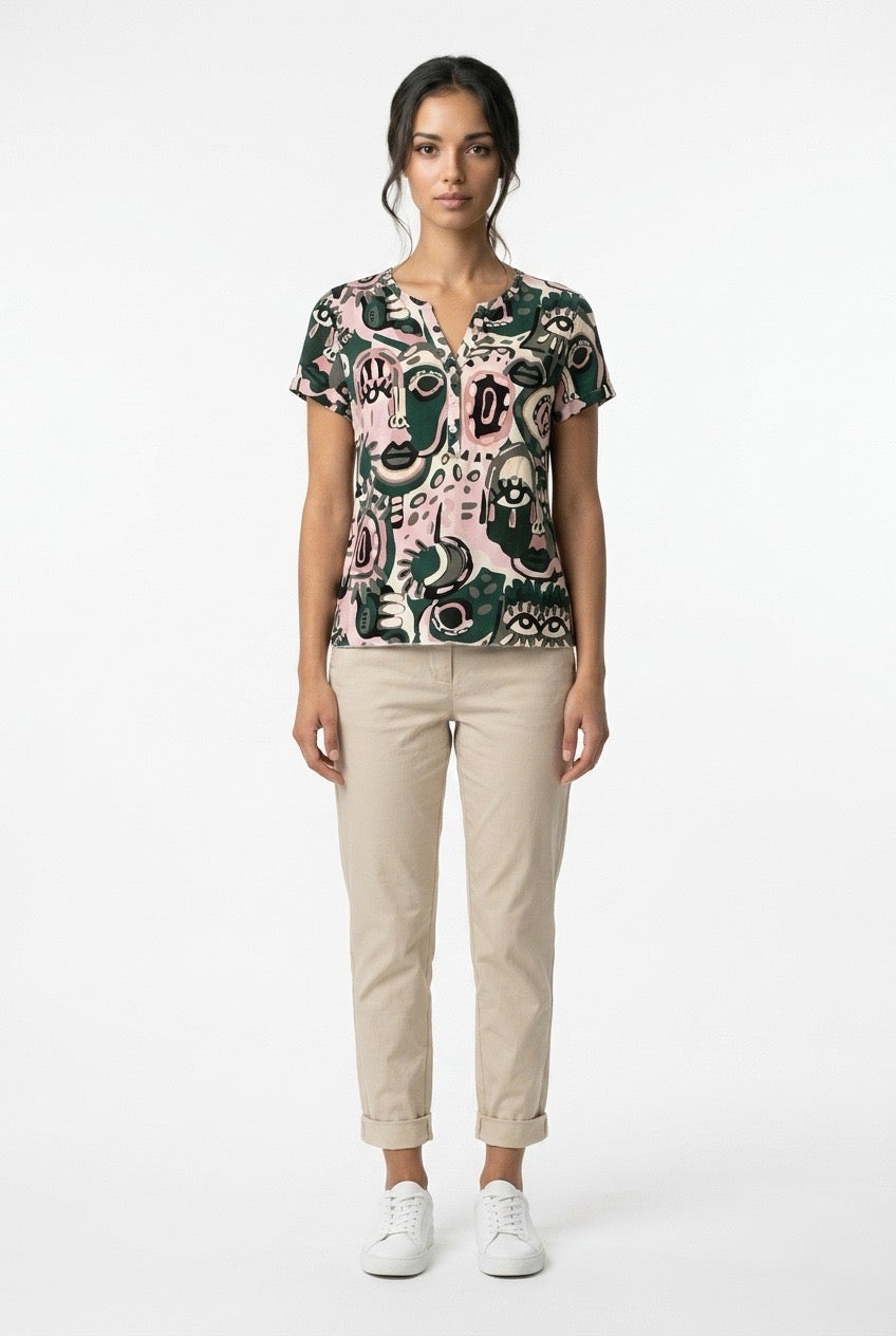 Camiseta Estampada Face