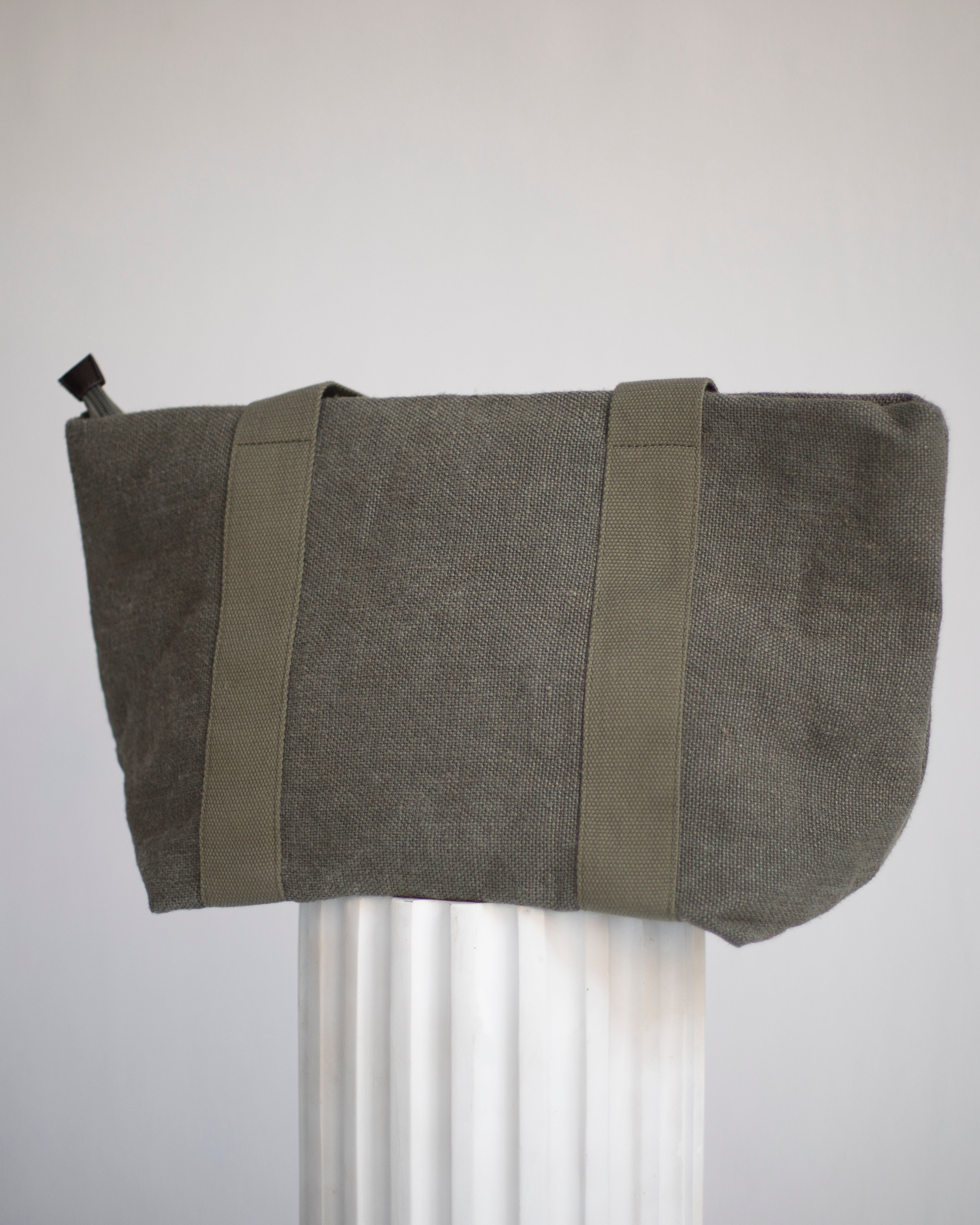 BOLSO RECTANGULO LINO CUERO