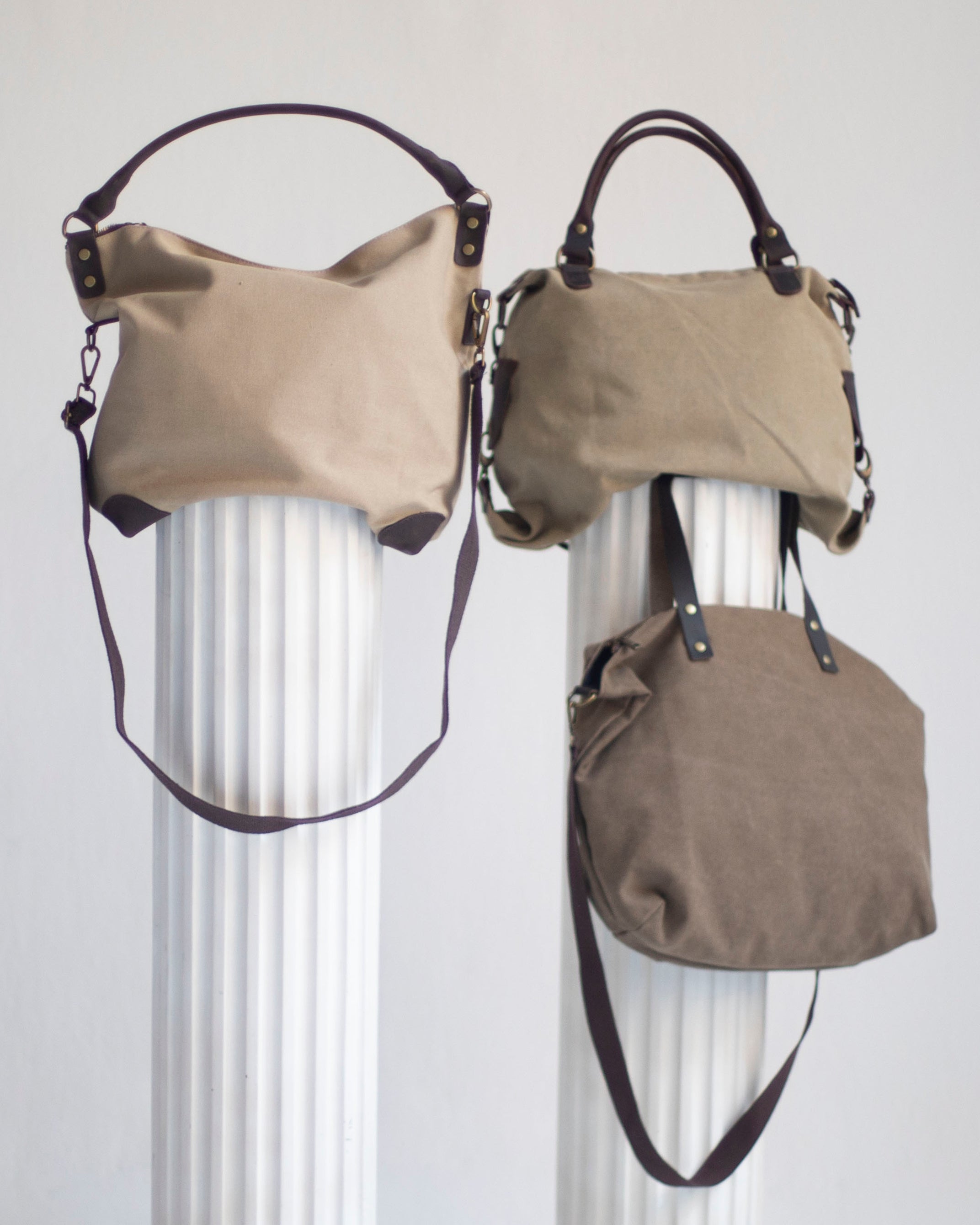 BOLSO PLIEGUE LATERAL LONA