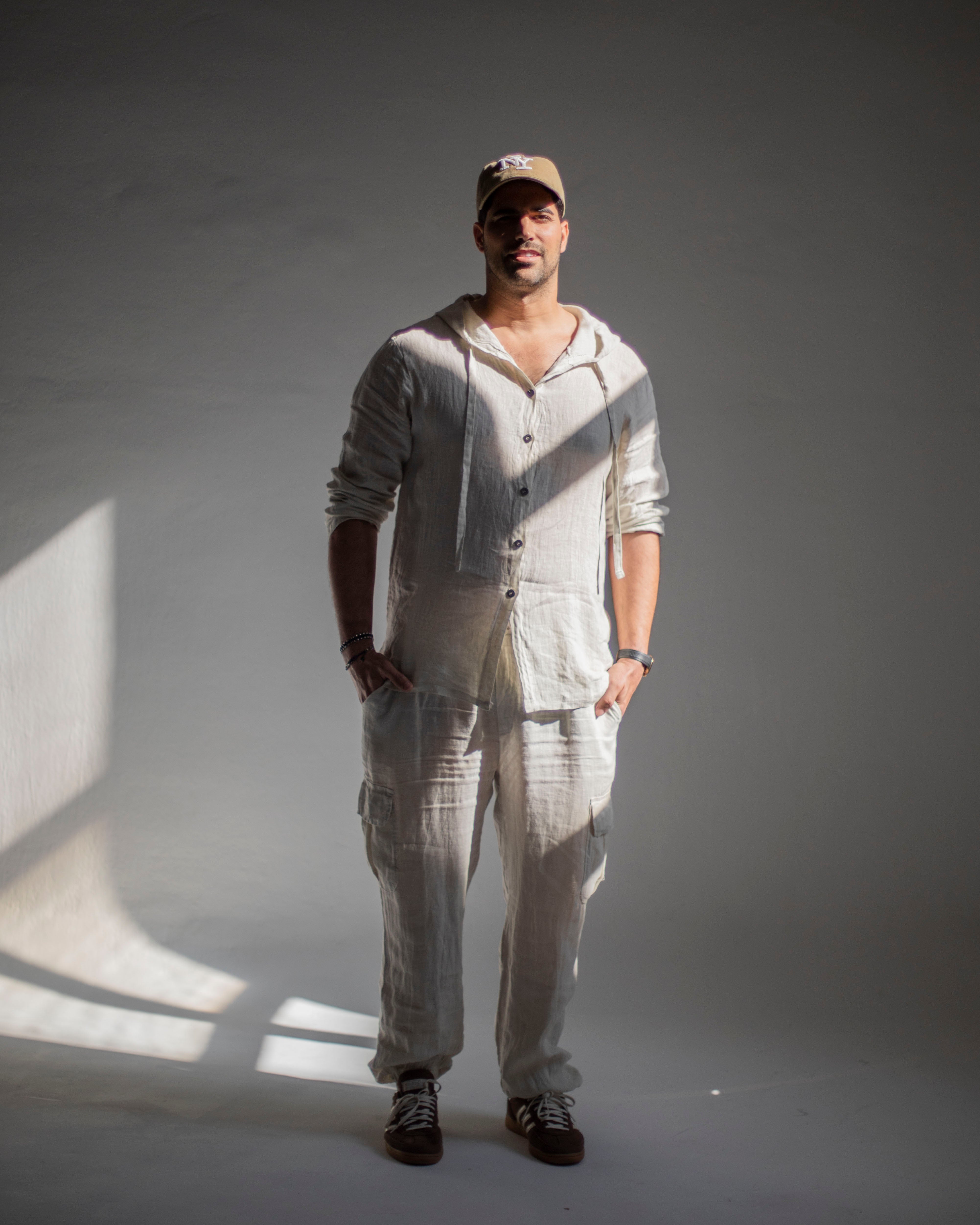 CHAQUETA CAPUCHA LINO