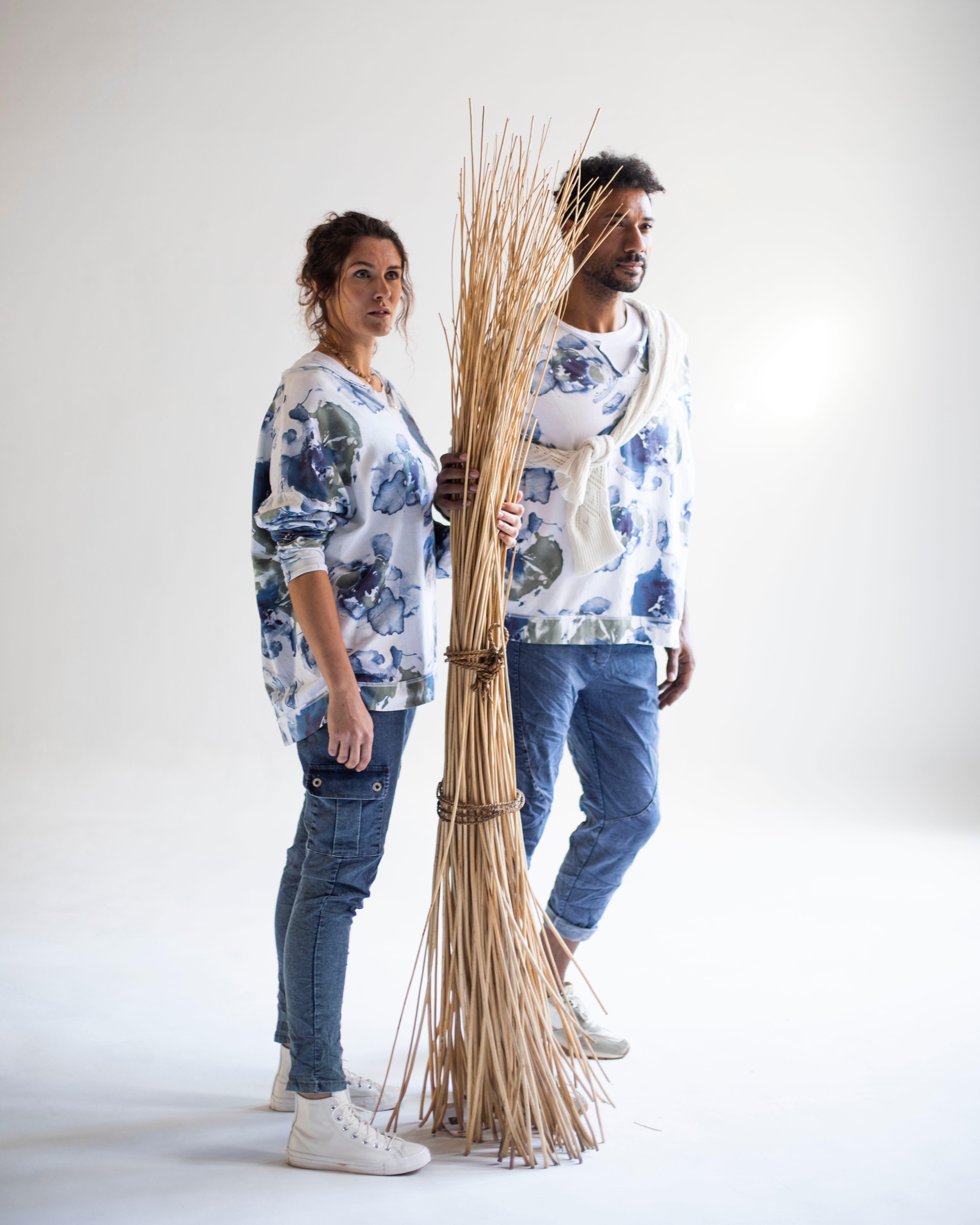 COB CAMISETA C/BOTON ABSTR